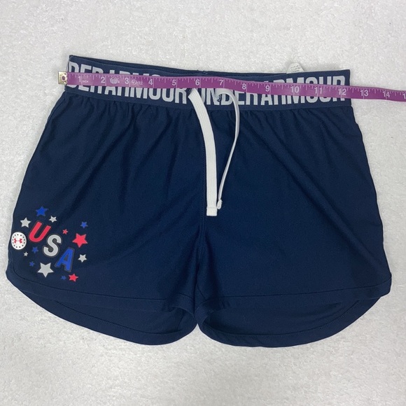 Underarmour ua play Americana athletic may blue shorts size ylg - Picture 3 of 7